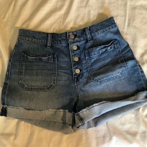 Madewell Button-Up Jean Shorts